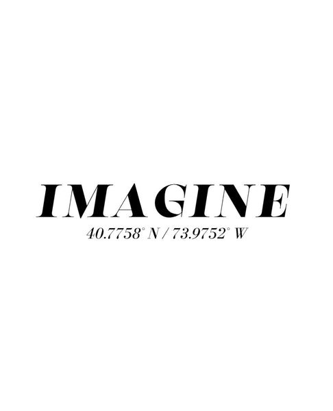 IMAGINE  40.7758° N / 73.9752° W  -  IMAGINE ALL THE PEOPLE  LIVING LIFE IN PEACE...
