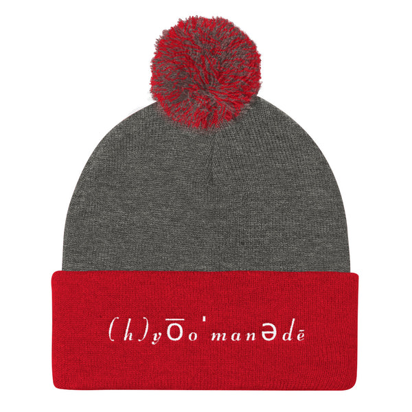 (h)yo͞oˈmanədē Pom Pom Knit Cap