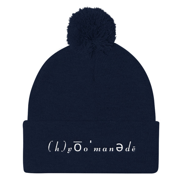 (h)yo͞oˈmanədē Pom Pom Knit Cap